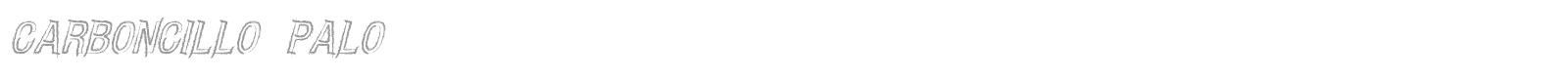 CARBONCILLO PALO font preview